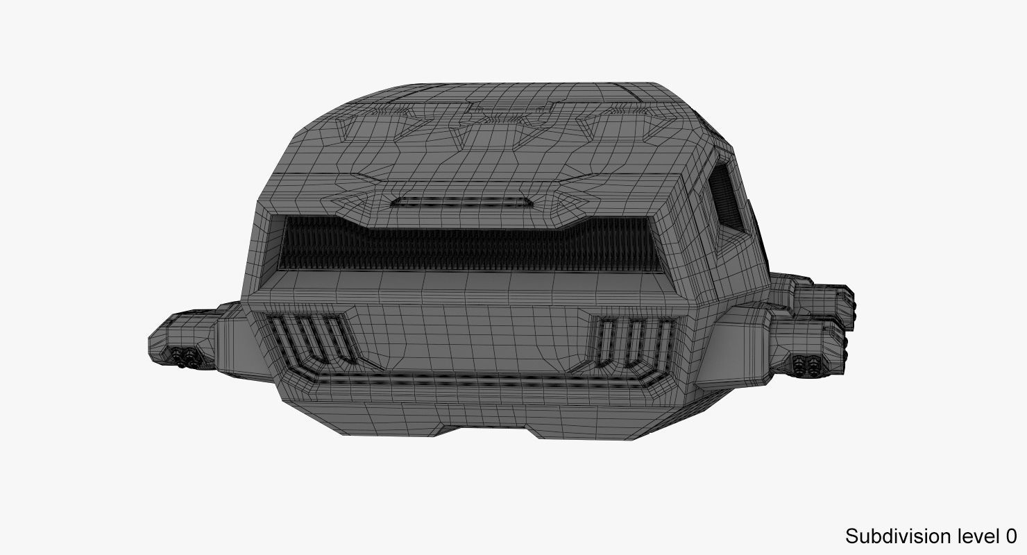 Hover car concept 2 3D model_29