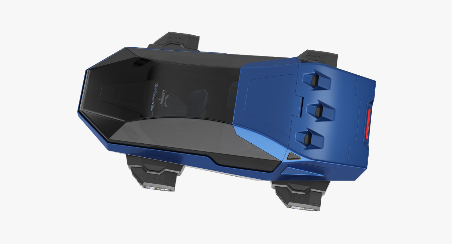 Hover car concept 2 3D model_3