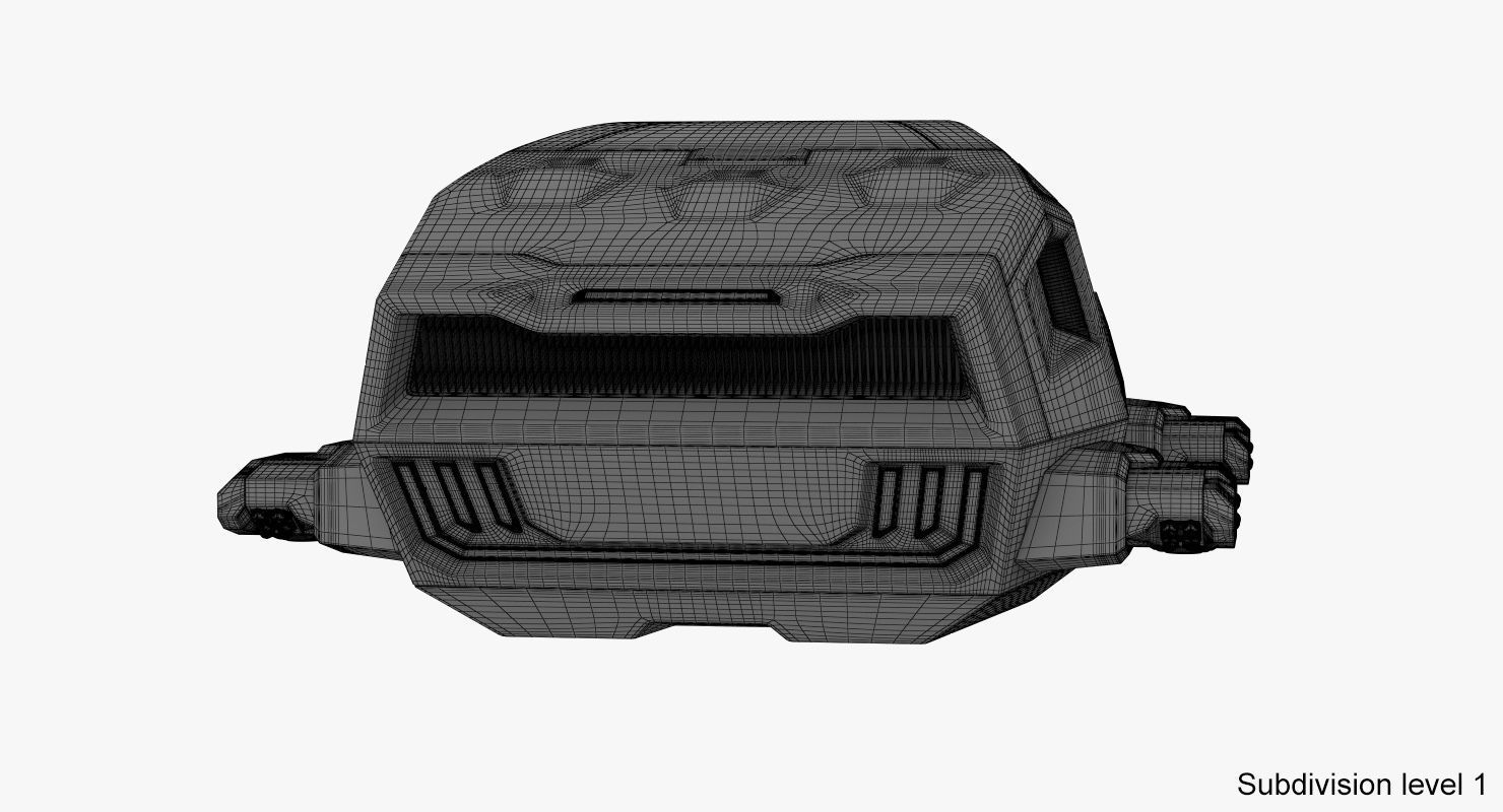 Hover car concept 2 3D model_30