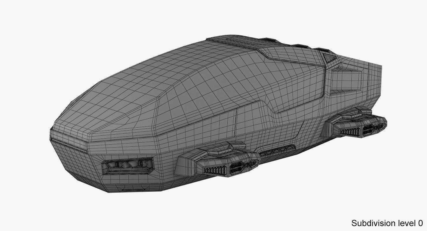 Hover car concept 2 3D model_19