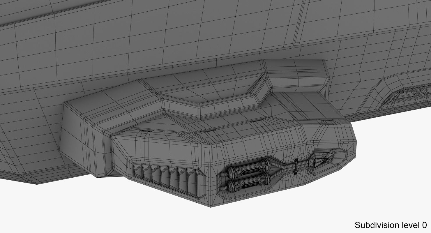 Hover car concept 2 3D model_25