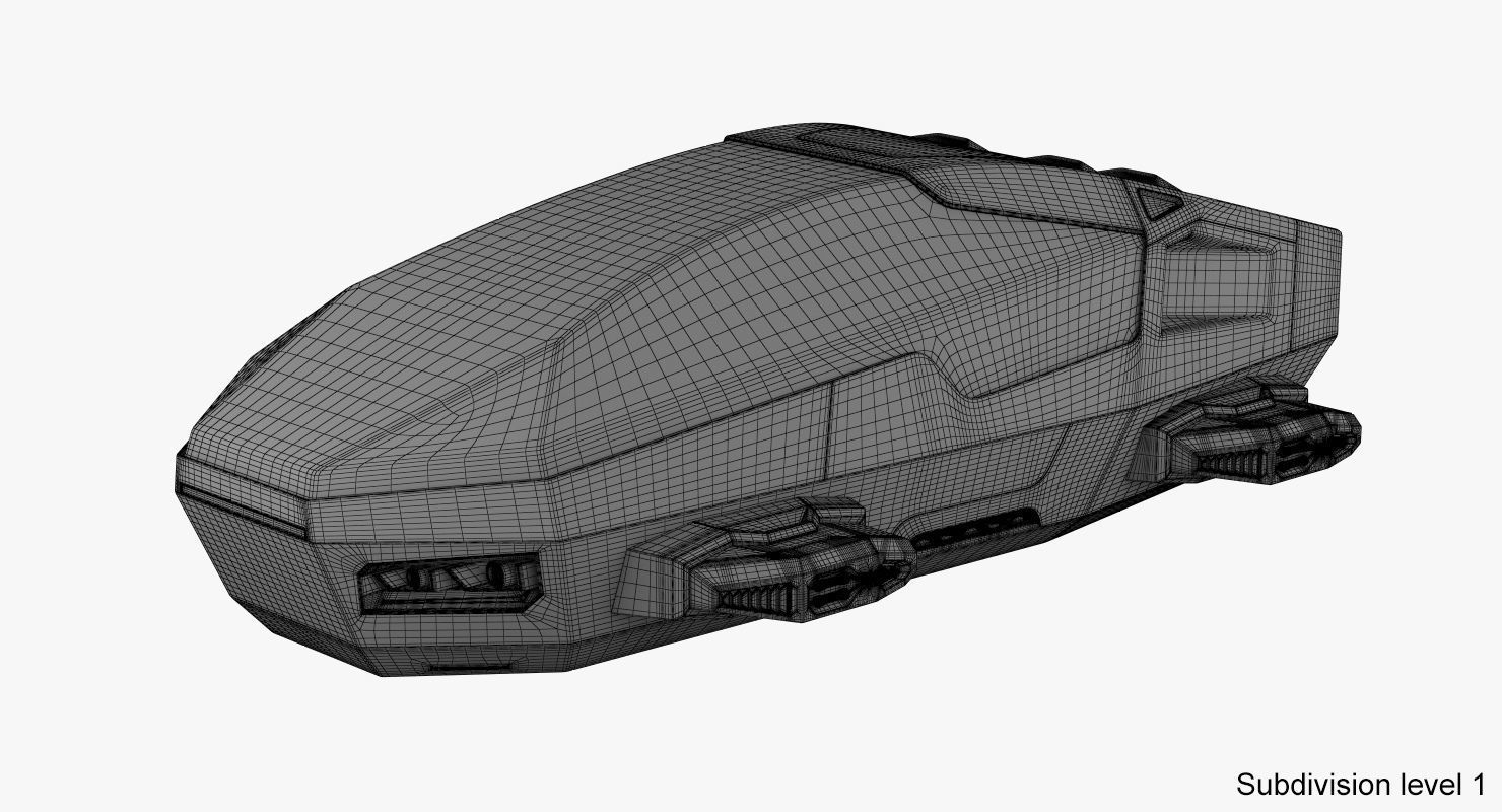 Hover car concept 2 3D model_20