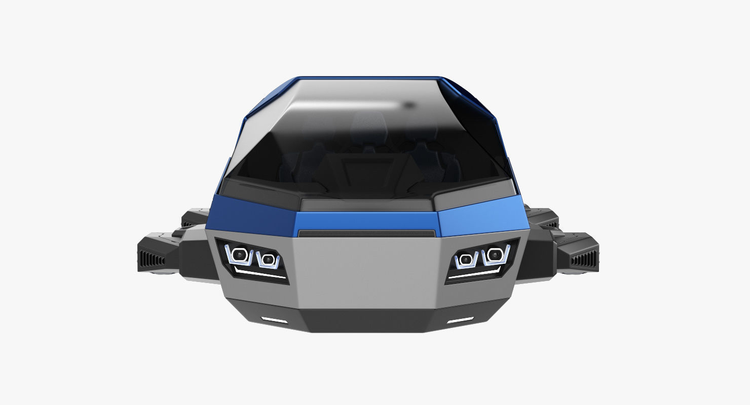 Hover car concept 2 3D model_5
