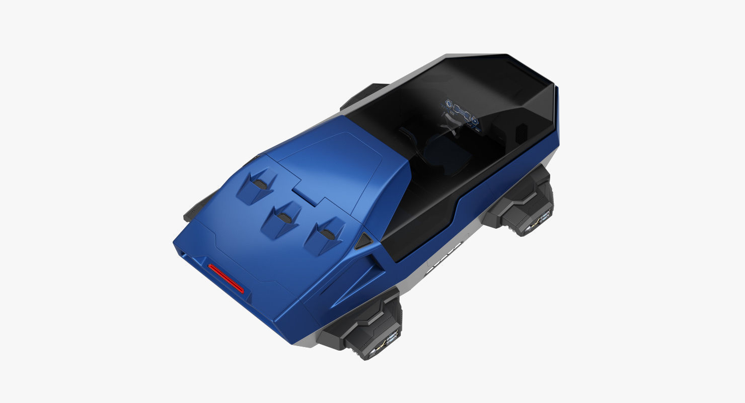 Hover car concept 2 3D model_9