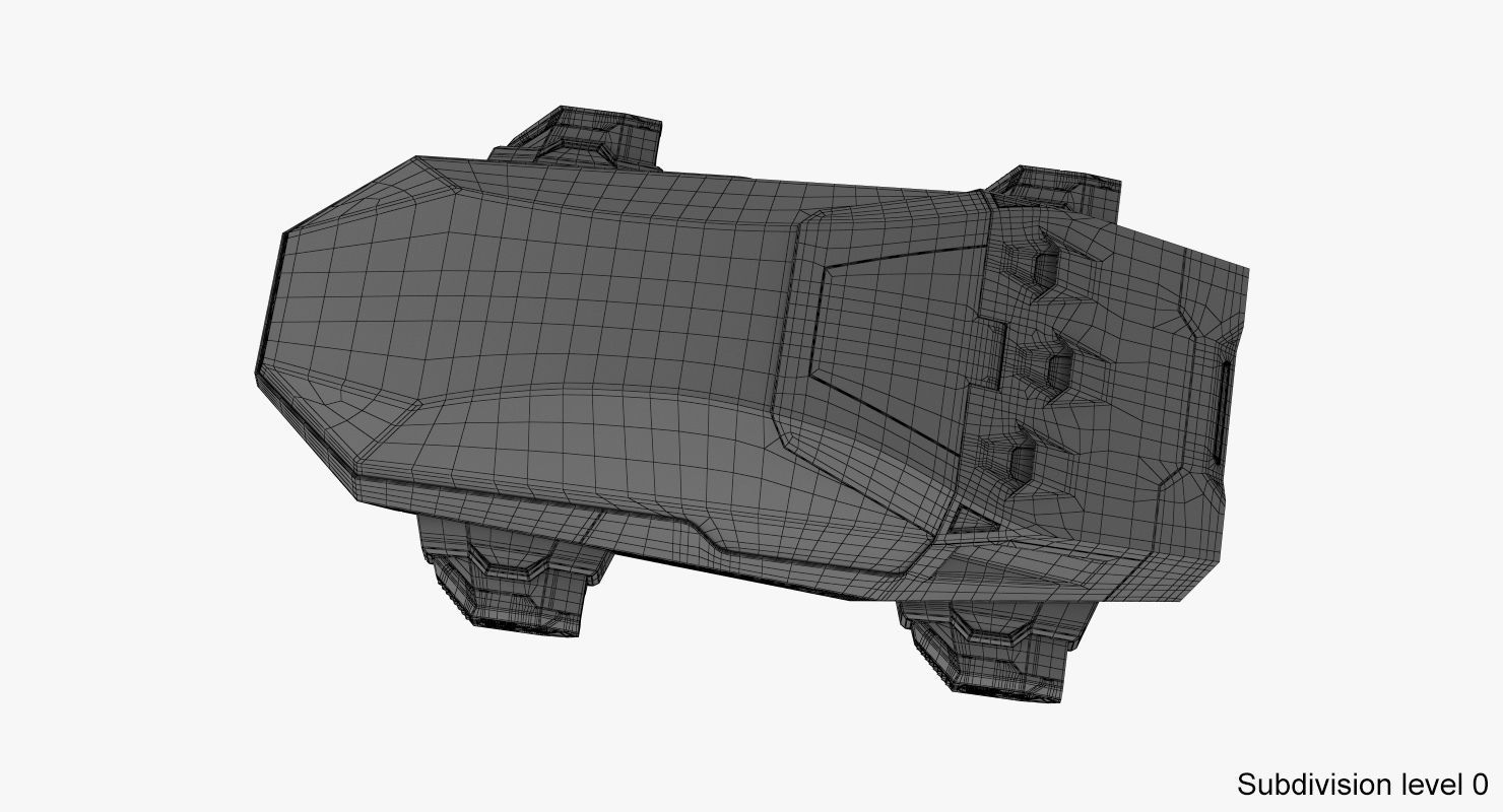 Hover car concept 2 3D model_23