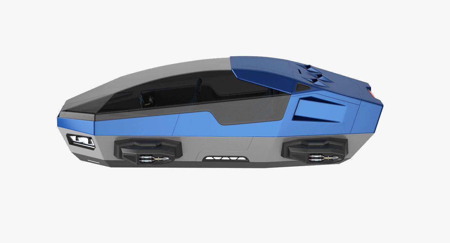 Hover car concept 2 3D model_2