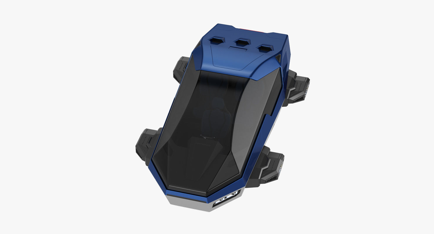 Hover car concept 2 3D model_6