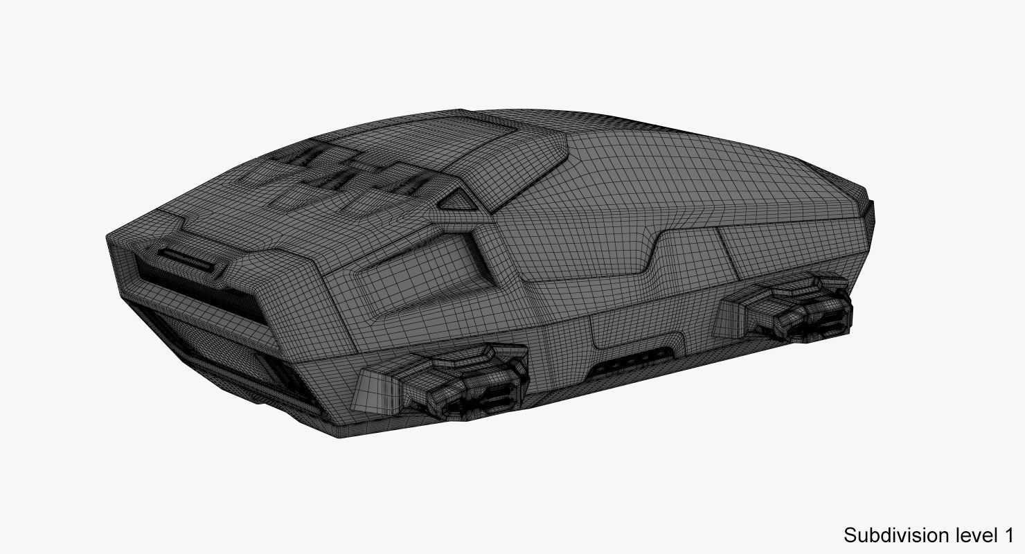 Hover car concept 2 3D model_28
