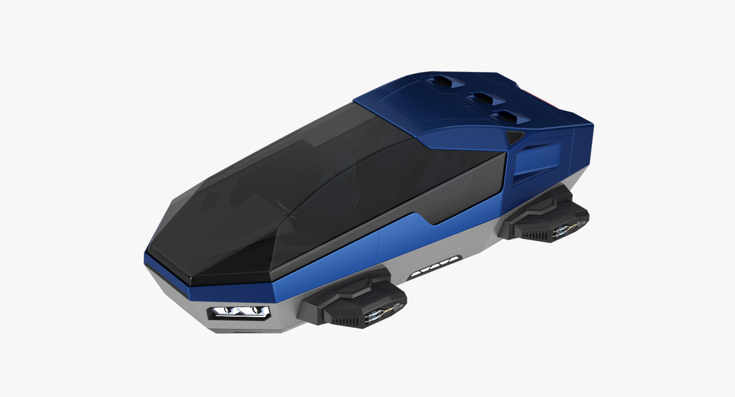 Hover car concept 2 3D model_4