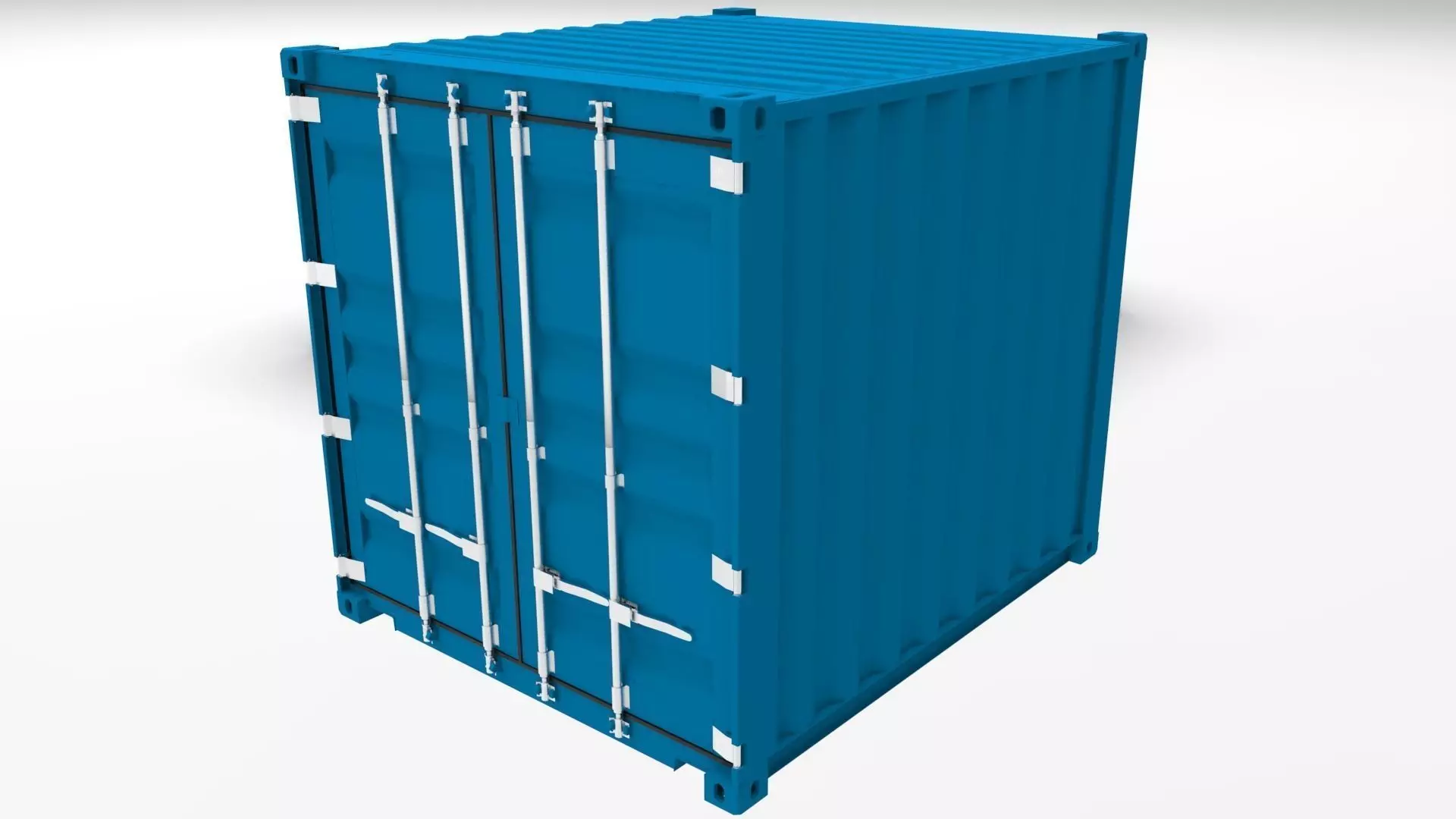 10GP Shipping Container 3D model_0