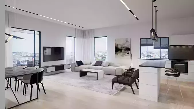 Modern Interior 3D model