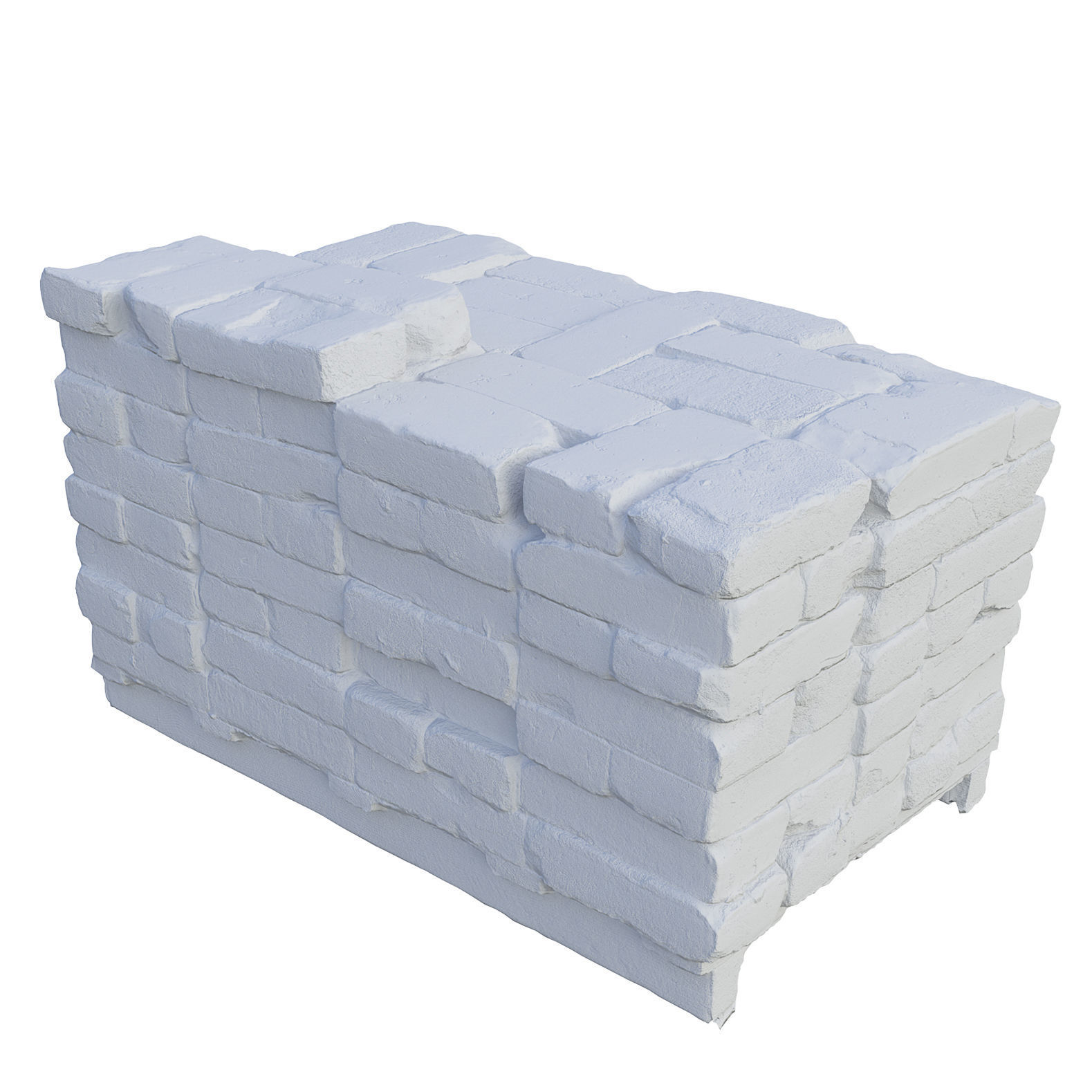 Ultra realistic Bricks Scan Low-poly 3D model_1
