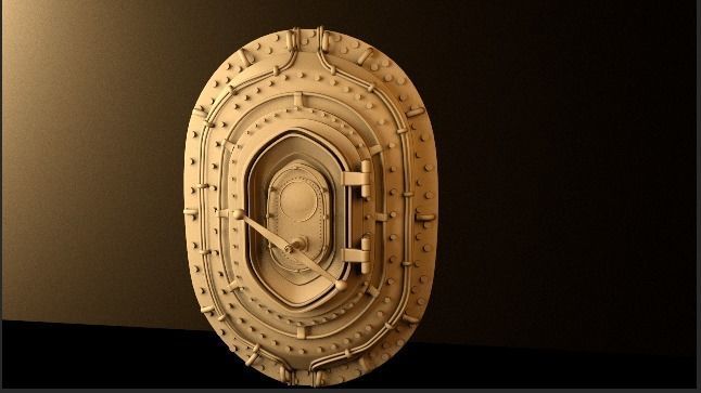 ship-door tank door 3D model_4