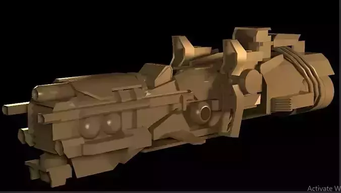 space-fighter gun 3D model