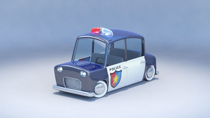 Toycar Police 3D model