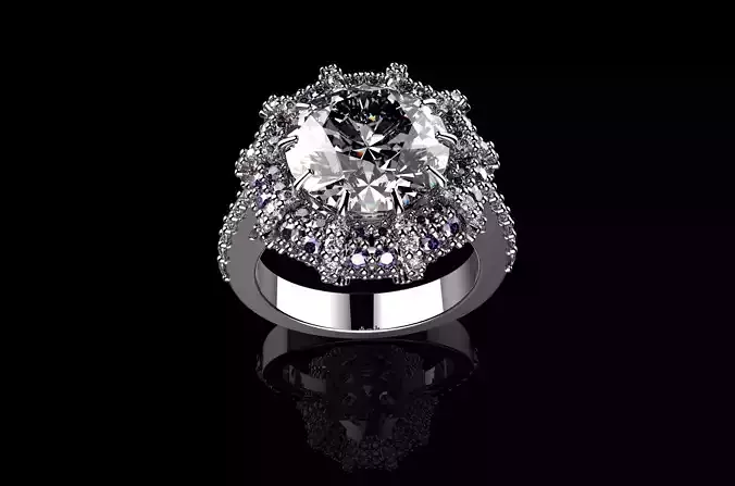 Beautiful Fashion Jewelry Purple Cubic Zirconia Big Dianond Gem 