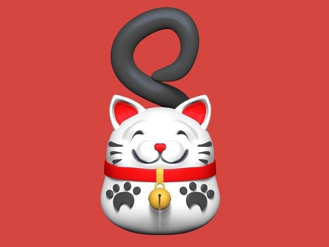 Cat pendant Free 3D print model
