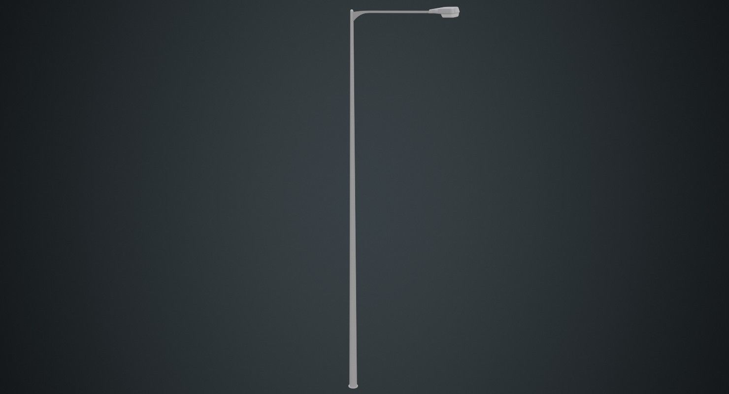 Street Light 7A Low-poly 3D model_1