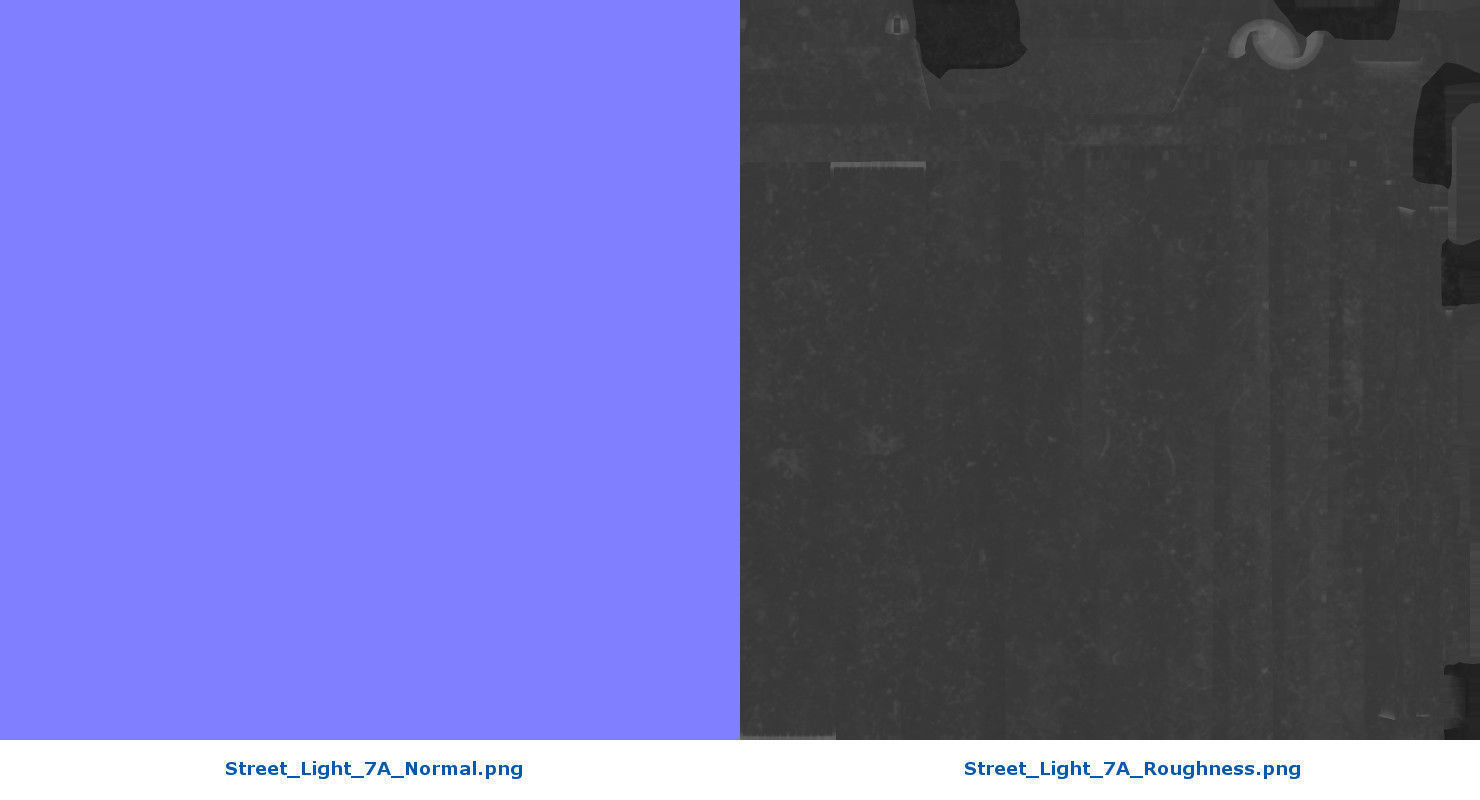 Street Light 7A Low-poly 3D model_12