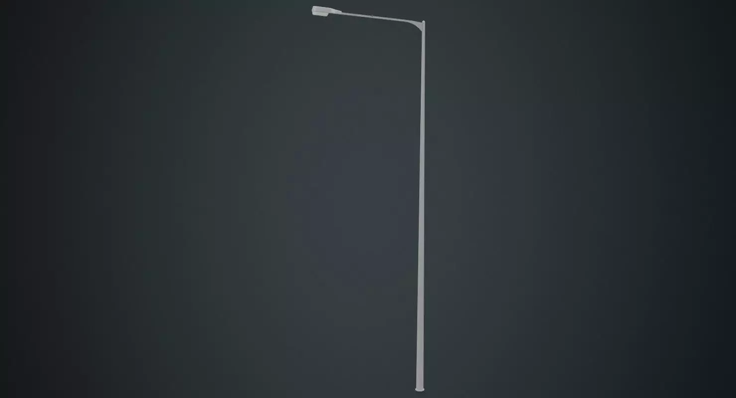 Street Light 7A Low-poly 3D model_0