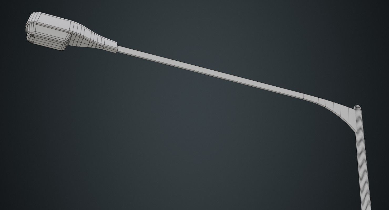 Street Light 7A Low-poly 3D model_9