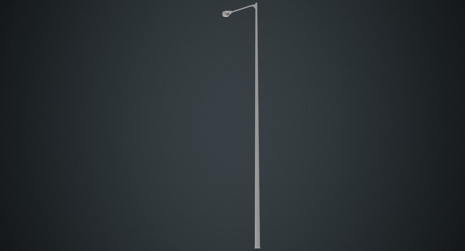 Street Light 7A Low-poly 3D model_3