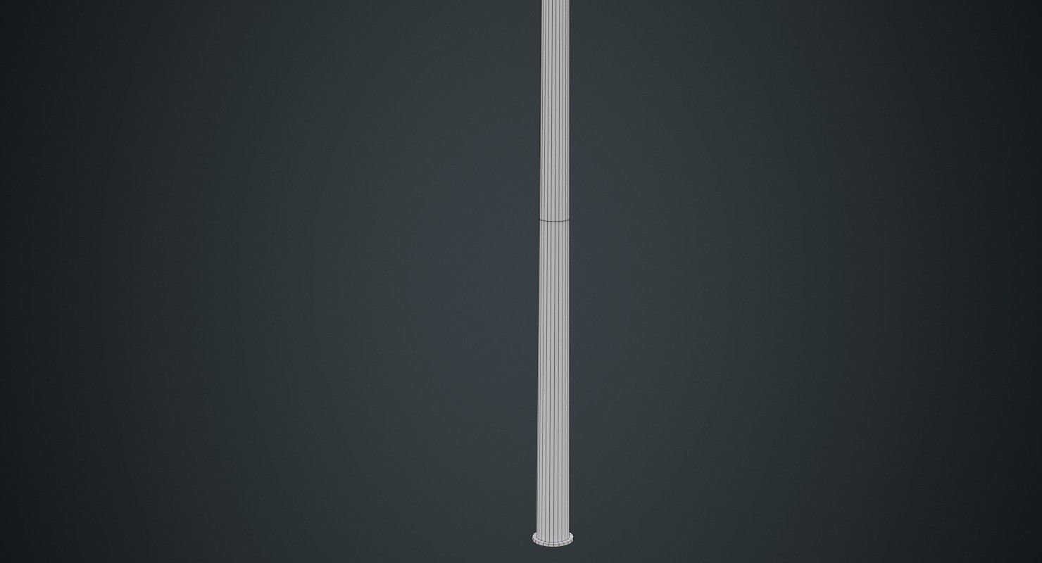 Street Light 7A Low-poly 3D model_8