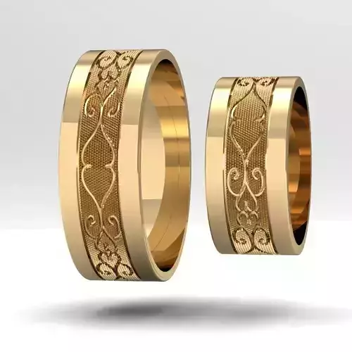 2 fashion wedding rings     