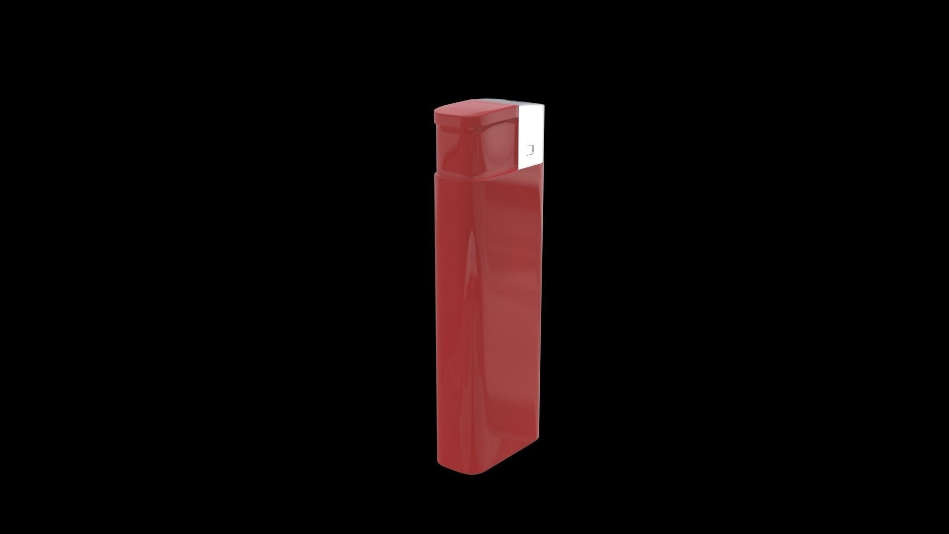 Lighter red 3D model_1
