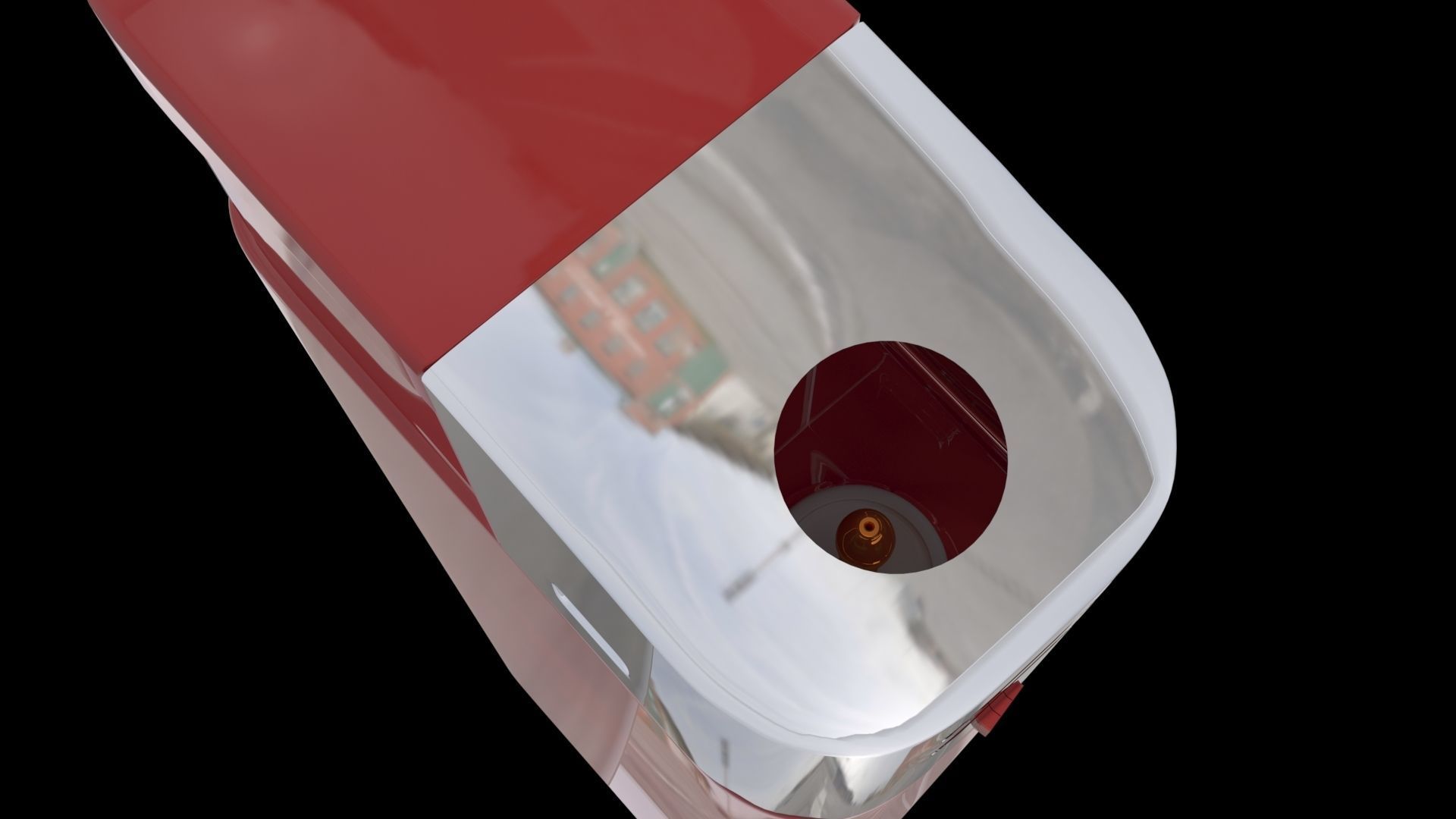 Lighter red 3D model_2