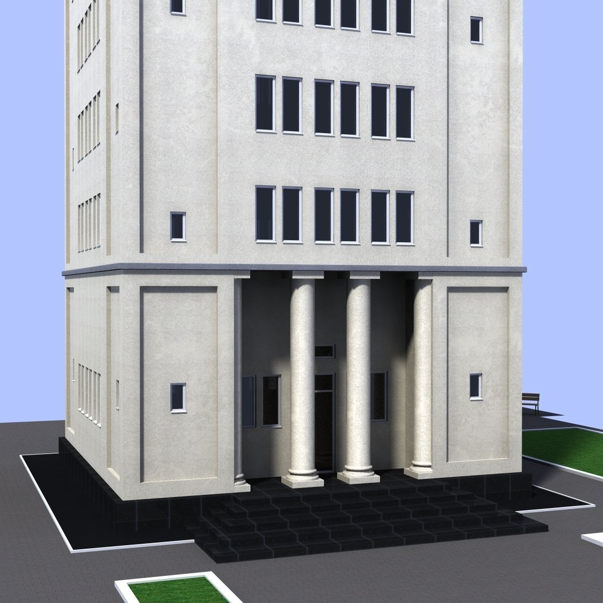 Clock Tower 3D model_1