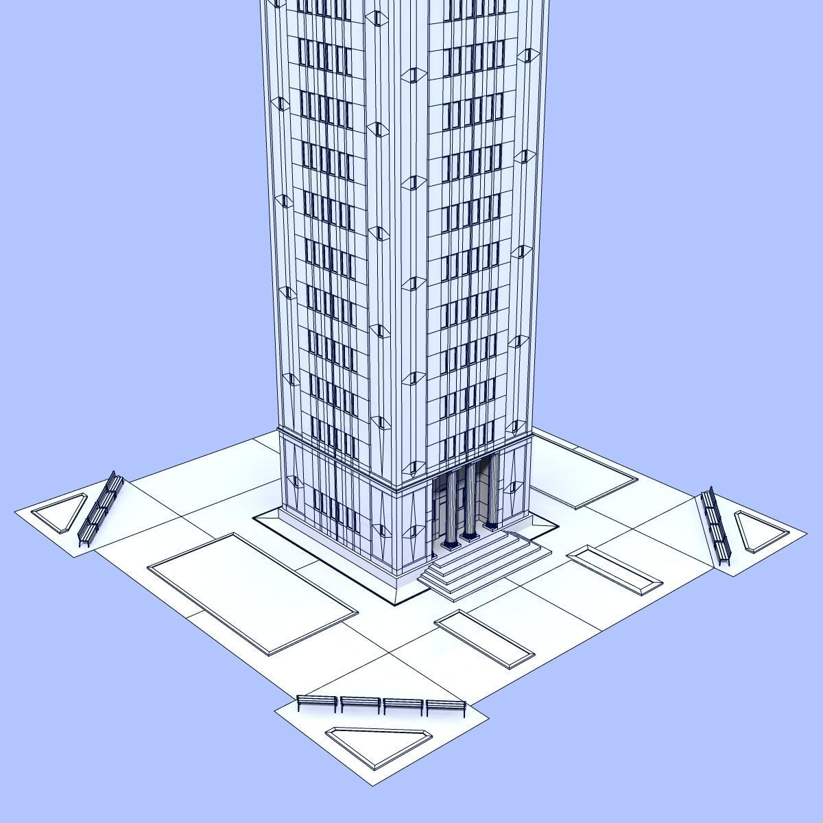 Clock Tower 3D model_5