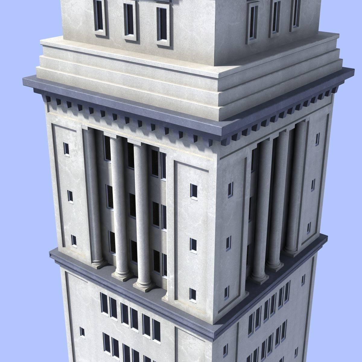 Clock Tower 3D model_2