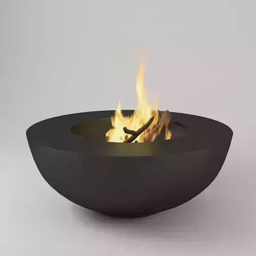 Fire Pot Bonfire 3D model