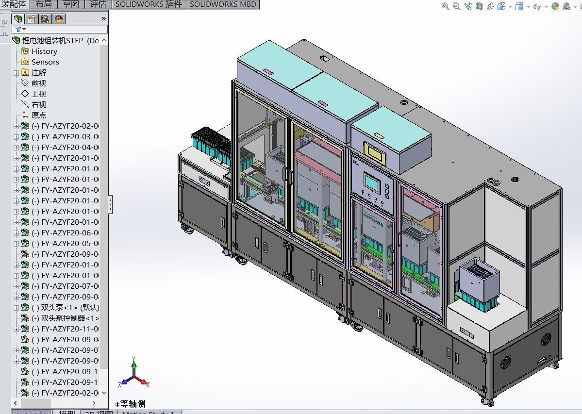 Design model of liquid filling equipment for lithium battery 3D model_2
