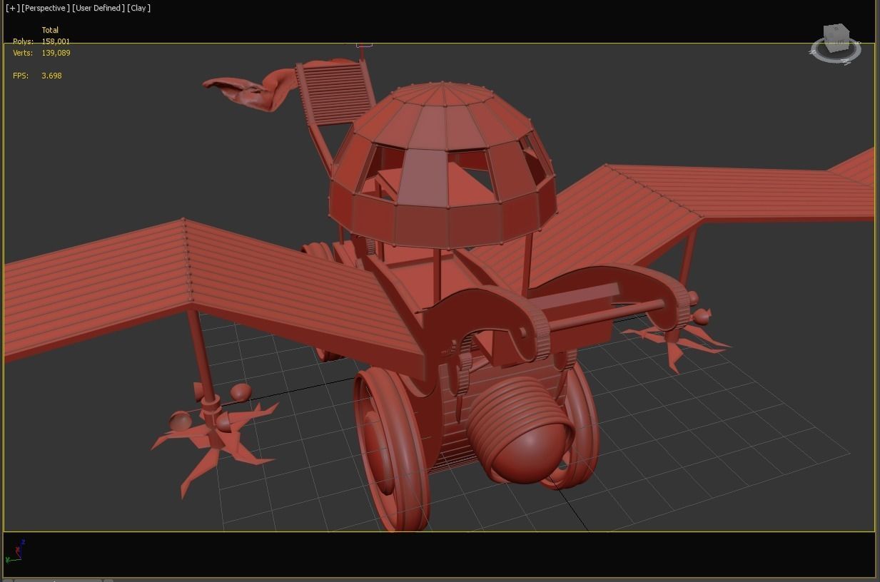 Battleship 3D model - WAR SHIP EPIC Low-poly 3D model_8