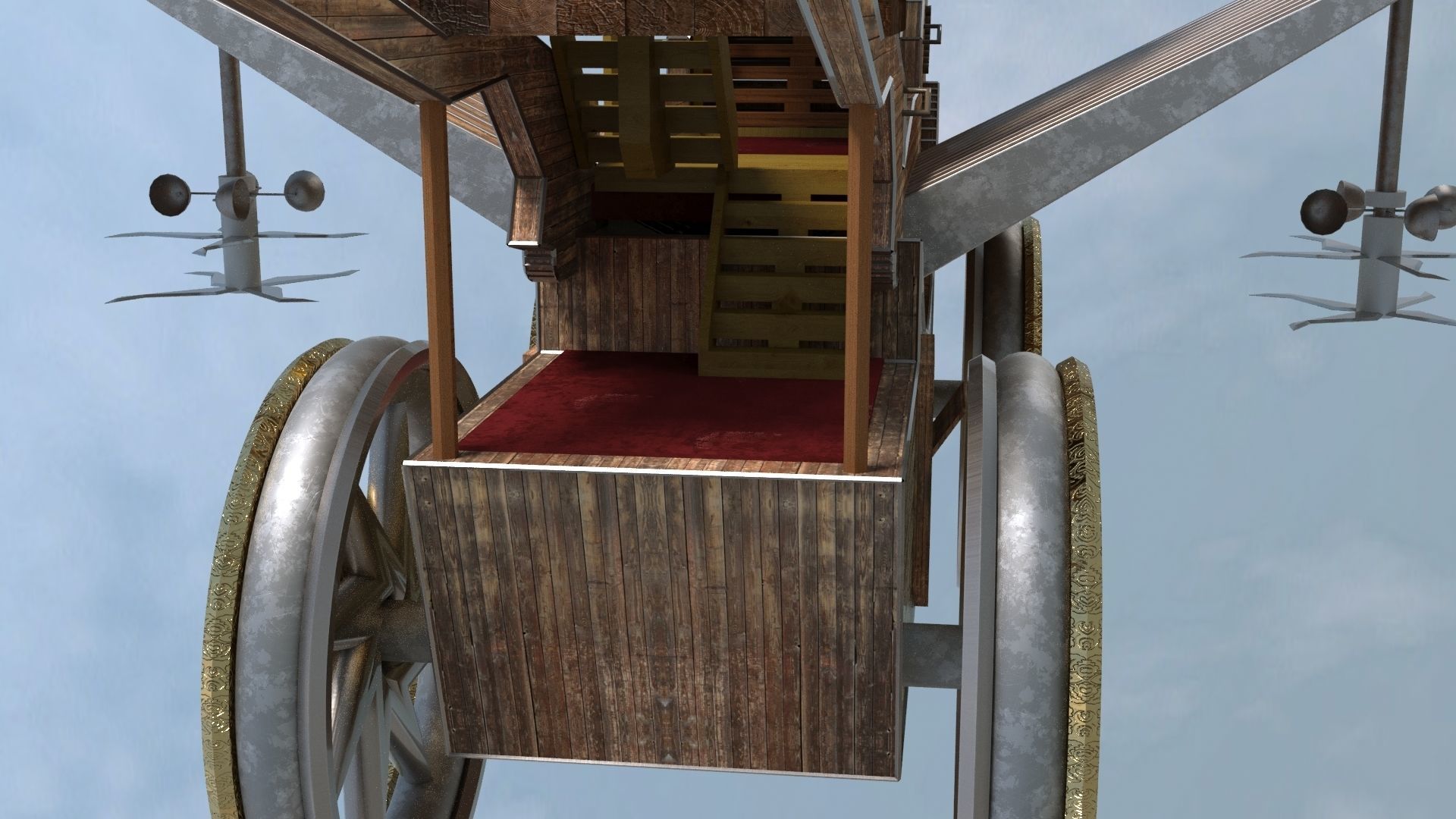 Battleship 3D model - WAR SHIP EPIC Low-poly 3D model_4