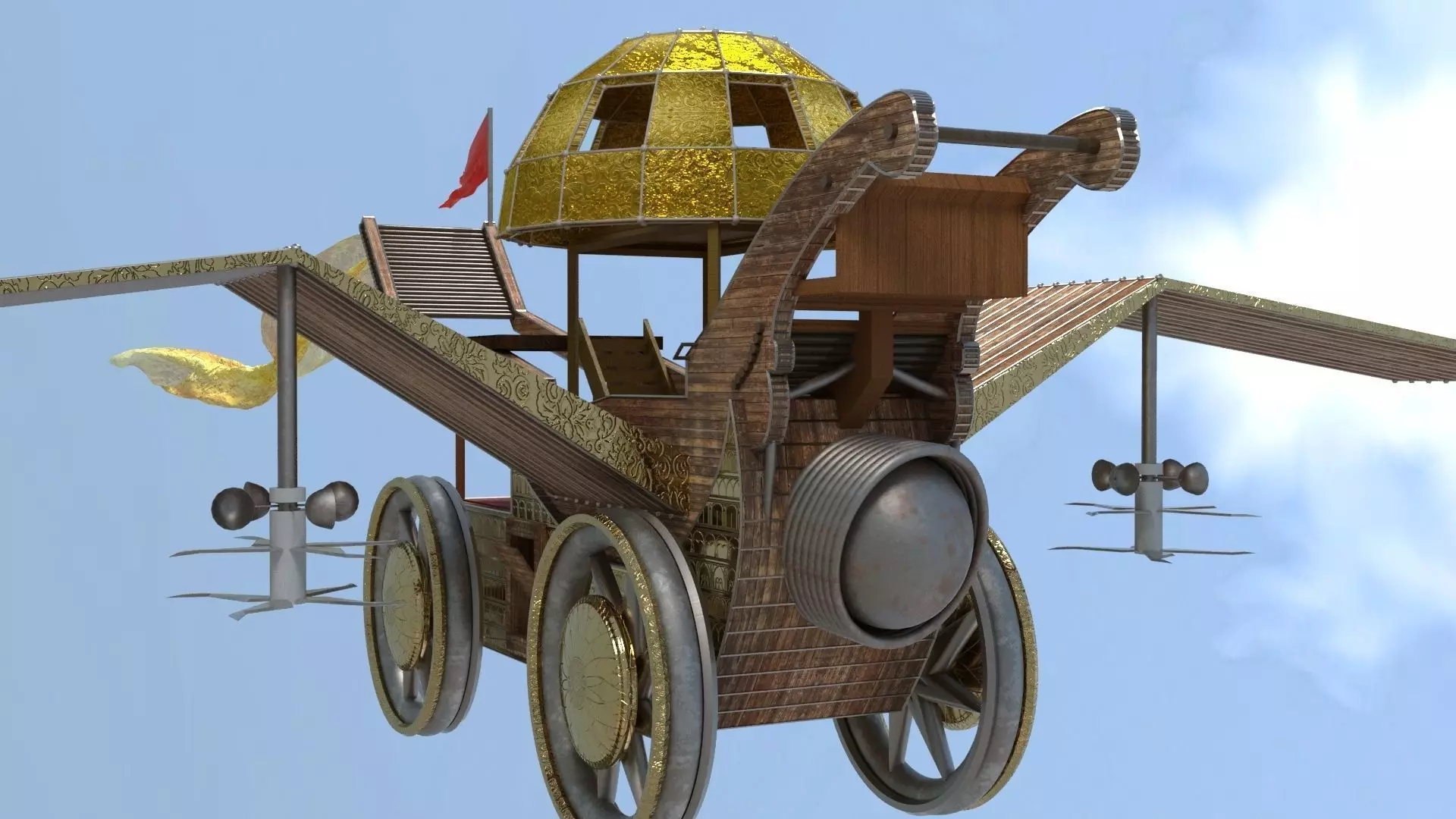 Battleship 3D model - WAR SHIP EPIC Low-poly 3D model_0