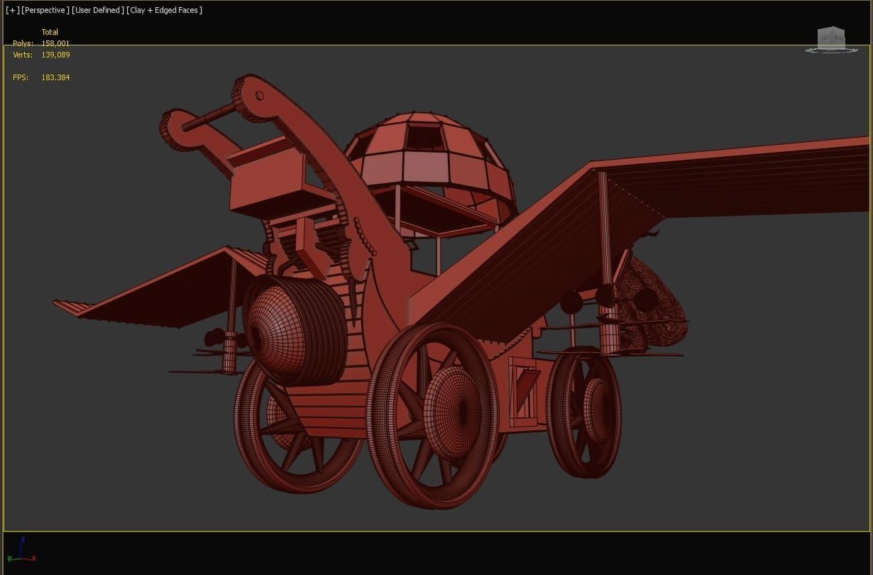 Battleship 3D model - WAR SHIP EPIC Low-poly 3D model_9