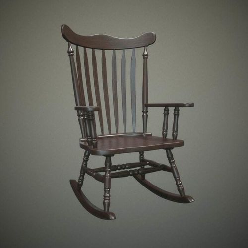 Rocking Chair Low-poly 3D model