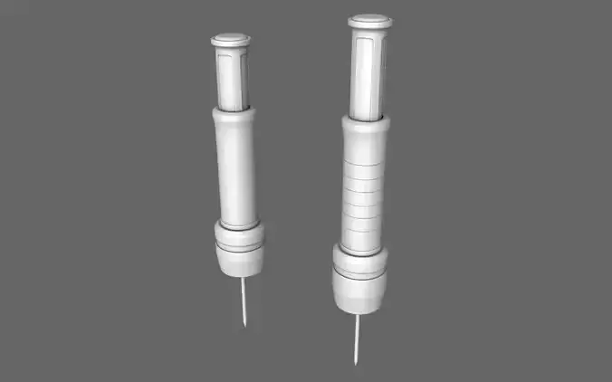 Sci Fi Stimpack Injection Free 3D model