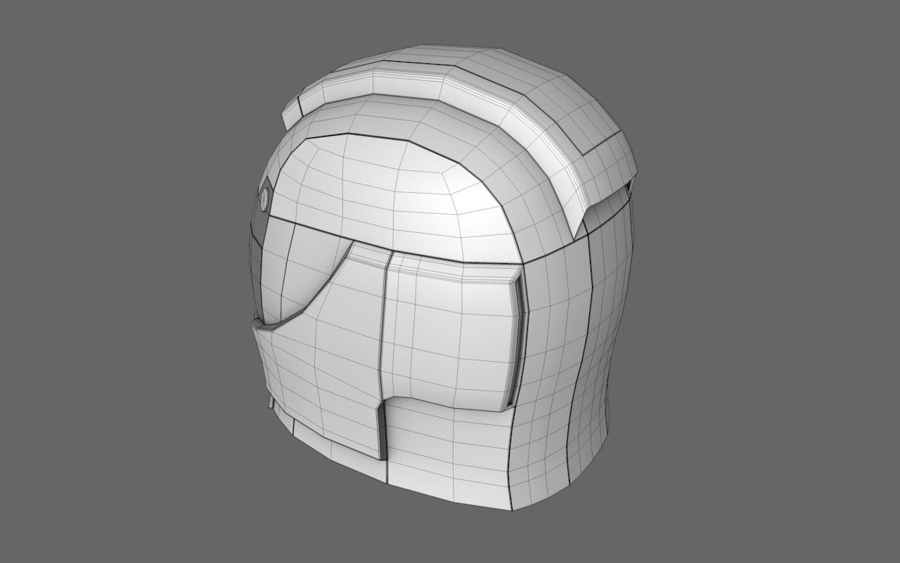 Halo Sci Fi Helmet Free 3D model_5
