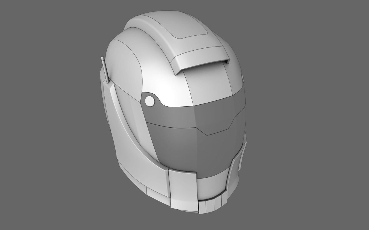 Halo Sci Fi Helmet Free 3D model_2