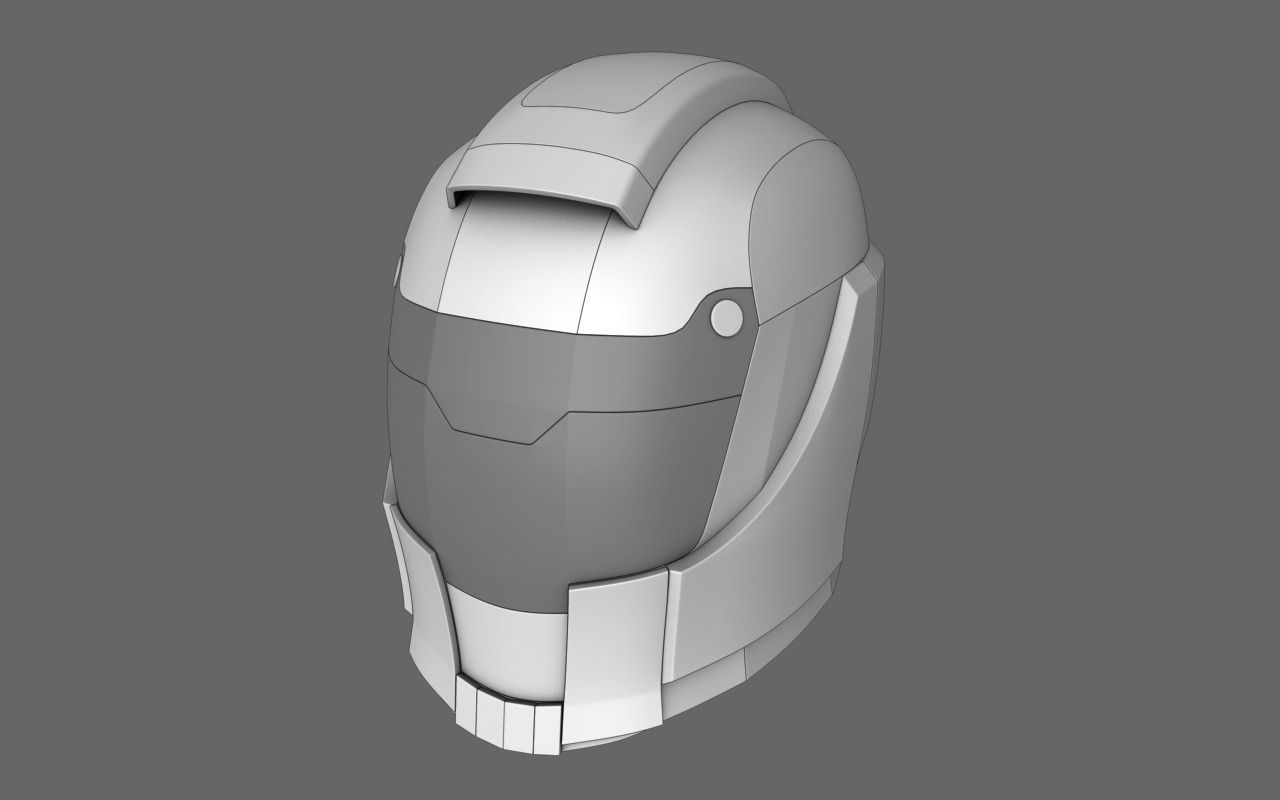 Halo Sci Fi Helmet Free 3D model_1
