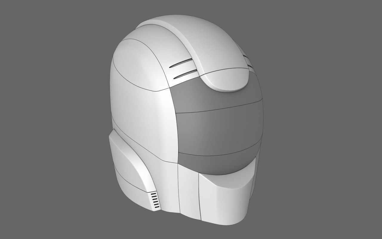 Halo Sci Fi Helmet Free 3D model_1