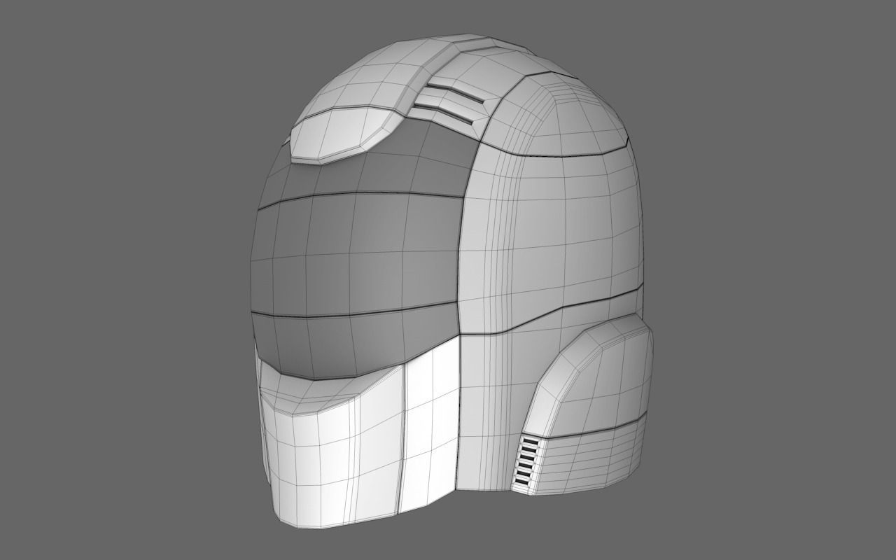 Halo Sci Fi Helmet Free 3D model_4