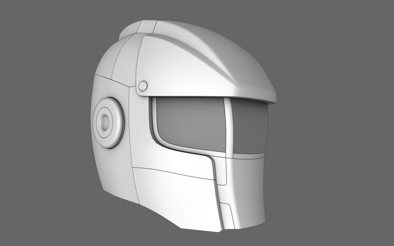 Halo Sci Fi Helmet Free 3D model_2
