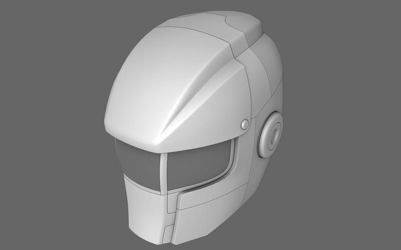 Halo Sci Fi Helmet Free 3D model_1