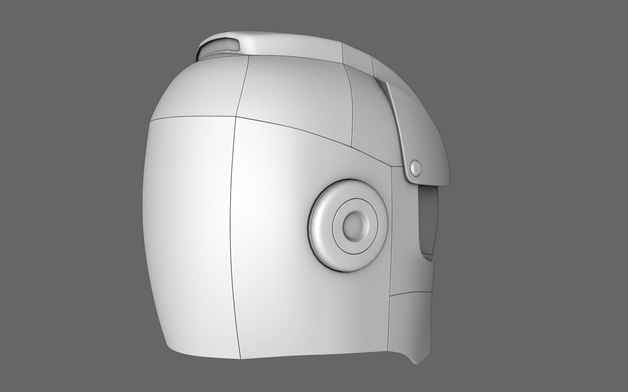 Halo Sci Fi Helmet Free 3D model_3