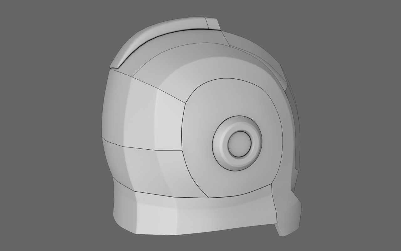 Halo Sci Fi Helmet Free 3D model_3